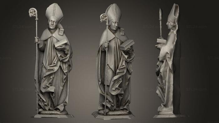 Статуи религиозные (Епископ святой, STKRL_0059) 3D модель для ЧПУ станка